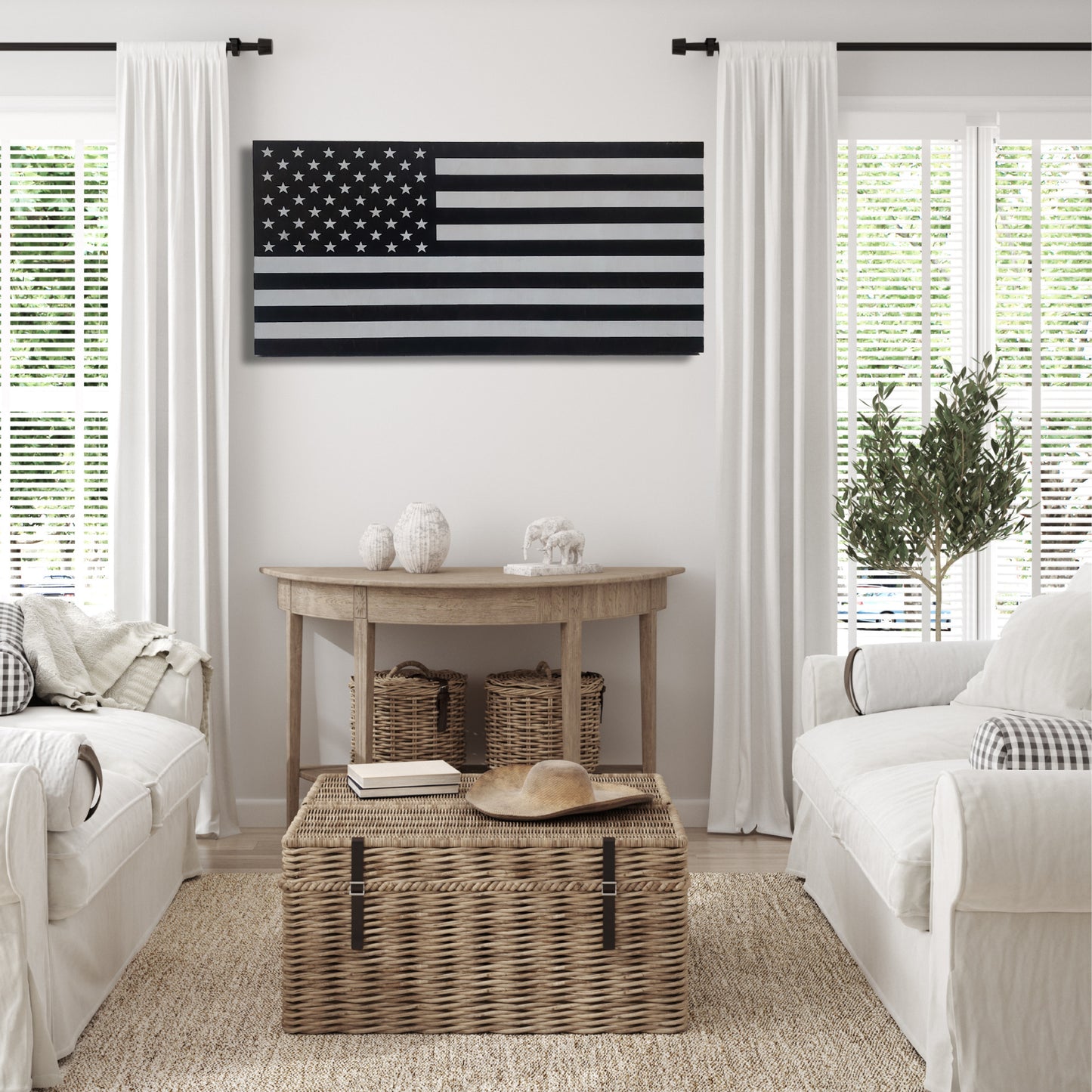 Custom Wooden American Flag, Wooden us flag