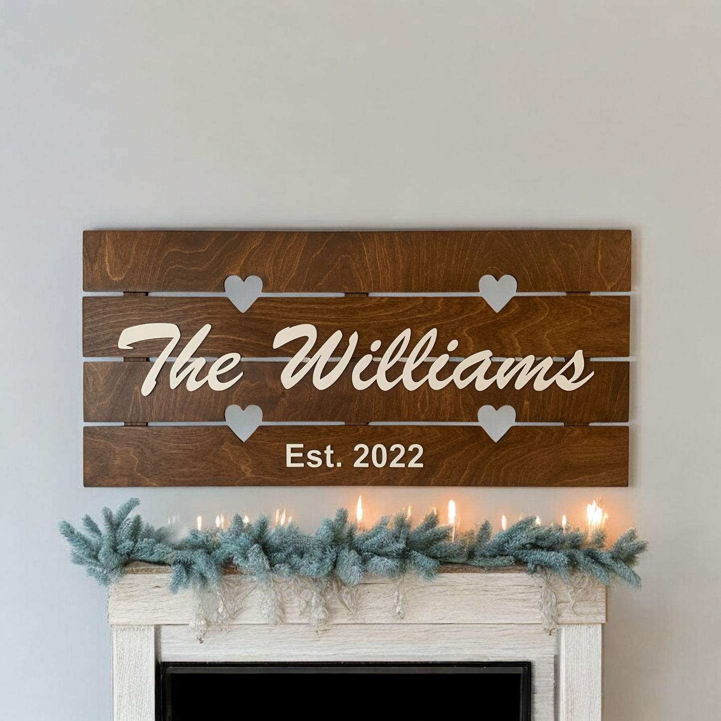 Wooden Name Sign, Personalized and Custom, Wedding Gifts for Couples