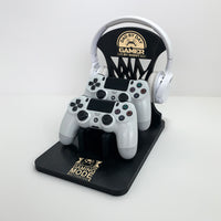 Personalisierter Gaming-Controller-Ständer / Kopfhörerhalter, personalisierte Jubiläumsgeschenke für ihn