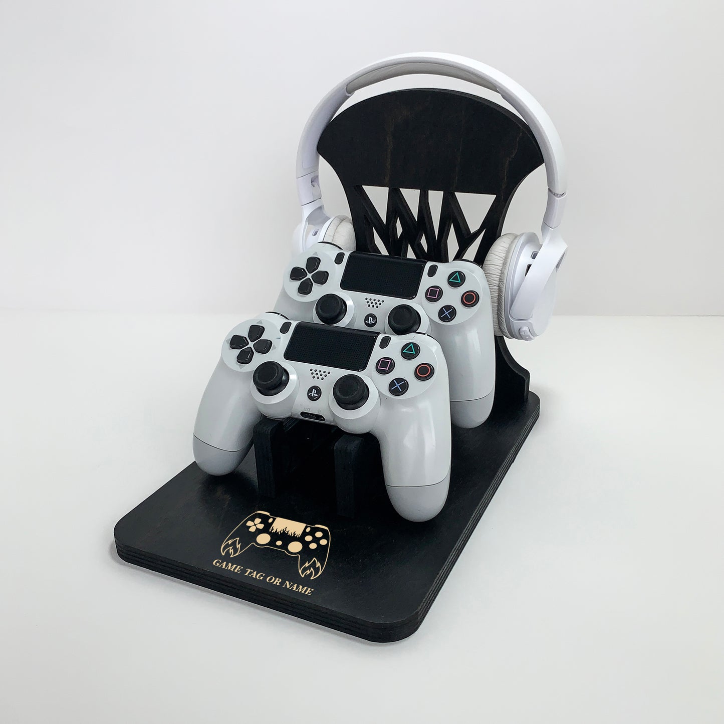 Personalisierter Gaming-Controller-Ständer / Kopfhörerhalter, personalisierte Jubiläumsgeschenke für ihn