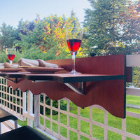 Balcony Bar Table, Space Saver Railing Pub Table Patio,