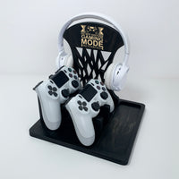 Personalized Wooden Controller Stand and Headset Holder, Christmas Gifts for Gamers