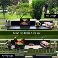 Balcony Bar Table, Space Saver Railing Pub Table Patio,